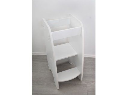 Lernturm für Kinder - höhenverstellbar - weiß