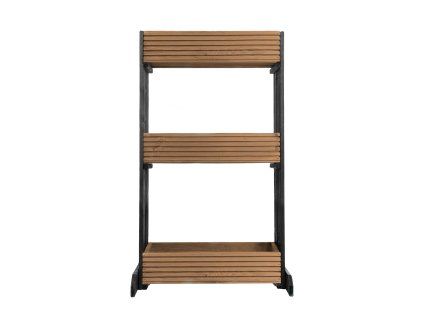 Holzständer für Blumenkästen – 3-stöckig, braun