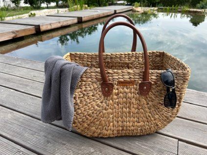 Wasserhyazinthen-Strandtasche