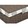 Úložný box s víkem hnědý (Rozměry (cm) 22x15, v. 9)