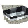 Úložný box s víkem šedý (Rozměry (cm) 40x27, v. 15)