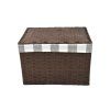 Úložný box s víkem hnědy (Rozměry (cm) 32x21, v. 24)