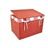 Úložný box s víkem červený (rozměry boxu 30x43x32)