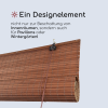 Verdunkelungsrollo aus Bambus - braun