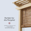 Holzrollo für Pergola - Farbe Milchschokolade