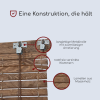 Holzrollo für Pergola - Kirschbaum