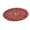Rote runde Tischdecke