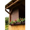 Holzrollo für Pergola - braun