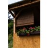 Holzrollo für Pergola - braun