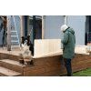 Holzparavent für die Terrasse