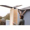 Holzparavent für die Terrasse