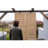 Holzparavent für die Terrasse