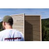 Holzparavent für die Terrasse