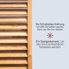 Holzparavent für die Terrasse