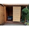 Holzparavent für die Terrasse