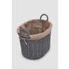 20446 2 prouteny ovalny ulozny kos hnedy 47 x 37 cm