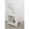 Lernturm für Kinder - höhenverstellbar - weiß
