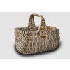 Rattan-Einkaufskorb - grau, 46 x 32 x 44 cm