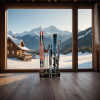 Kombinierter Holzständer für Skier, Langlaufskier und Stöcke Vingo.cz Post 3 (1)