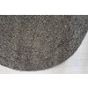Schwarzer runder Juteteppich - 90 cm