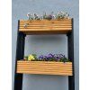 Holzständer für Blumenkästen – 3-stöckig, hellbraun