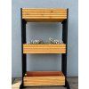Holzständer für Blumenkästen – 3-stöckig, hellbraun