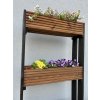 Holzständer für Blumenkästen – 3-stöckig, braun
