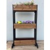 Holzständer für Blumenkästen – 3-stöckig, braun