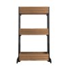 Holzständer für Blumenkästen – 3-stöckig, braun