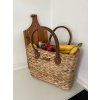 Strandtasche aus Wasserhyazinthe, quadratisch