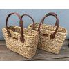 Strandtasche aus Wasserhyazinthe, quadratisch