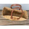 Strandtasche aus Wasserhyazinthe, rund