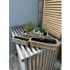 Rattan-Blumenkasten mit Kunststoffeinsatz