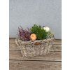 Rattan-Blumenkasten, oval