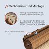 Bambusvordach für Pergola - braun